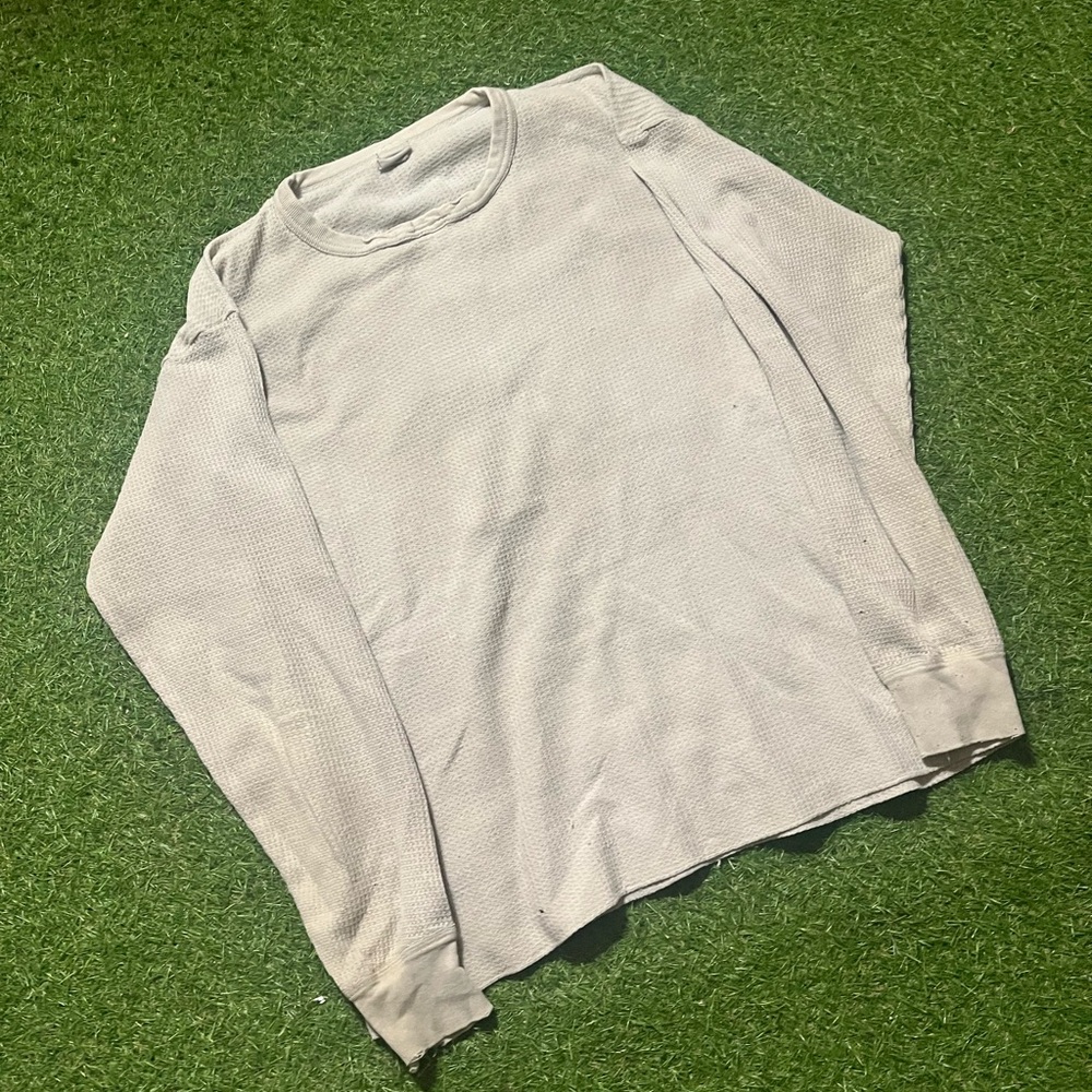 Vintage 80s waffle lined thermal size medium